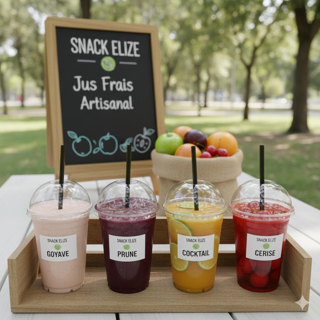 Jus Locaux frais Snack Elize Martinique
